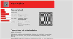 Desktop Screenshot of flechtweben.de