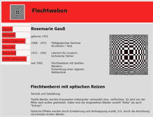 Tablet Screenshot of flechtweben.de